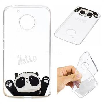 Hello Panda Super Clear Soft TPU Back Cover for Motorola Moto G5