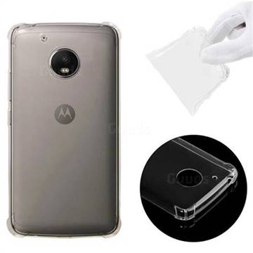 Anti-fall Clear Soft Back Cover for Motorola Moto G5 - Transparent