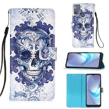 Cloud Kito 3D Painted Leather Wallet Case for Motorola Moto G50