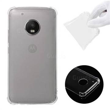 Anti-fall Clear Soft Back Cover for Motorola Moto G5 Plus - Transparent