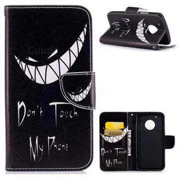 Crooked Grin Leather Wallet Case for Motorola Moto G5 Plus