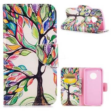 The Tree of Life Leather Wallet Case for Motorola Moto G5 Plus