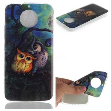 Oil Painting Owl IMD Soft TPU Back Cover for Motorola Moto G5S