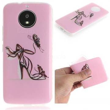 Butterfly High Heels IMD Soft TPU Cell Phone Back Cover for Motorola Moto G5S