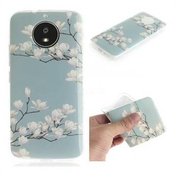 Magnolia Flower IMD Soft TPU Cell Phone Back Cover for Motorola Moto G5S