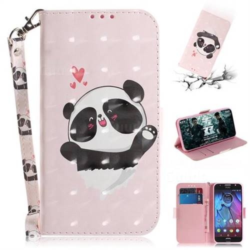 Heart Cat 3D Painted Leather Wallet Phone Case for Motorola Moto G5S