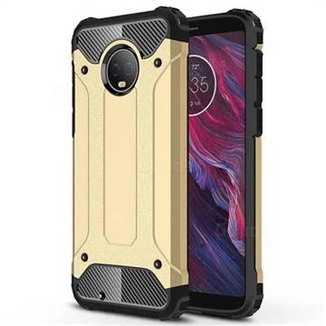 King Kong Armor Premium Shockproof Dual Layer Rugged Hard Cover for Motorola Moto G6 - Champagne Gold