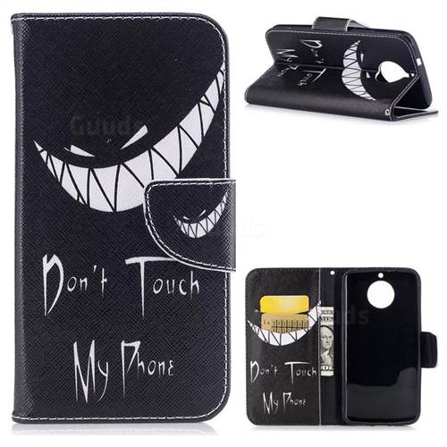 Crooked Grin Leather Wallet Case for Motorola Moto G6