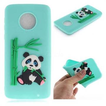 Panda Eating Bamboo Soft 3D Silicone Case for Motorola Moto G6 Plus G6Plus - Green