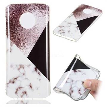 Black white Grey Soft TPU Marble Pattern Phone Case for Motorola Moto G6 Plus G6Plus