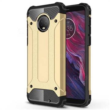 King Kong Armor Premium Shockproof Dual Layer Rugged Hard Cover for Motorola Moto G6 Plus G6Plus - Champagne Gold