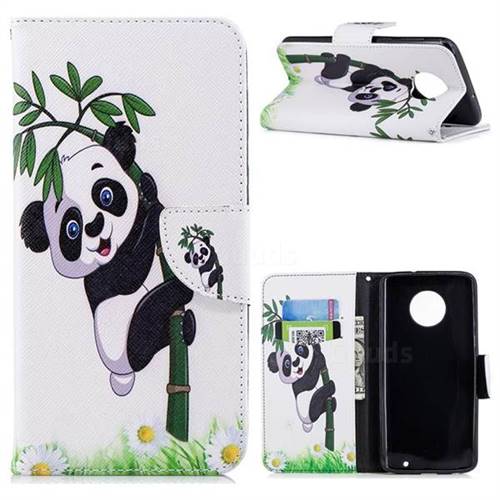 Bamboo Panda Leather Wallet Case for Motorola Moto G6 Plus G6Plus