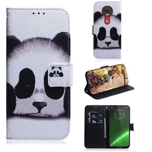 Sleeping Panda PU Leather Wallet Case for Motorola Moto G7 / G7 Plus