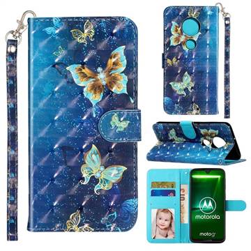 Rankine Butterfly 3D Leather Phone Holster Wallet Case for Motorola Moto G7 / G7 Plus