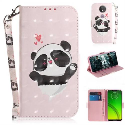 Heart Cat 3D Painted Leather Wallet Phone Case for Motorola Moto G7 Power