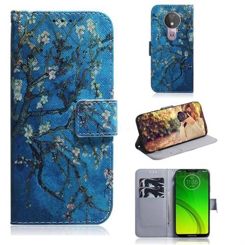 Apricot Tree PU Leather Wallet Case for Motorola Moto G7 Power