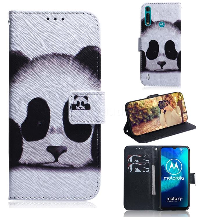 Sleeping Panda PU Leather Wallet Case for Motorola Moto G8 Power Lite