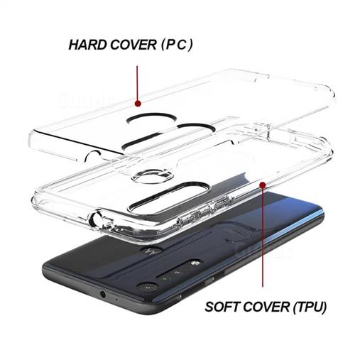 Transparent 2 in 1 Drop-proof Cell Phone Back Cover for Motorola Moto ...