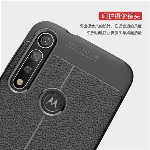 7% off Luxury Auto Focus Litchi Texture Silicone TPU Back Cover for