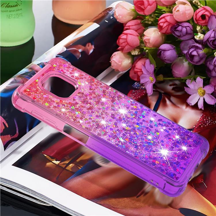 Rainbow Gradient Liquid Glitter Quicksand Sequins Phone Case for