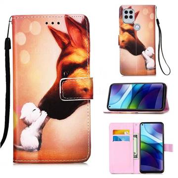 Hound Kiss Matte Leather Wallet Phone Case for Motorola Moto G Stylus 2021 5G