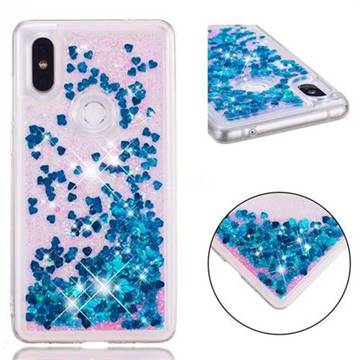Dynamic Liquid Glitter Quicksand Sequins TPU Phone Case for Xiaomi Mi Mix 2S - Blue