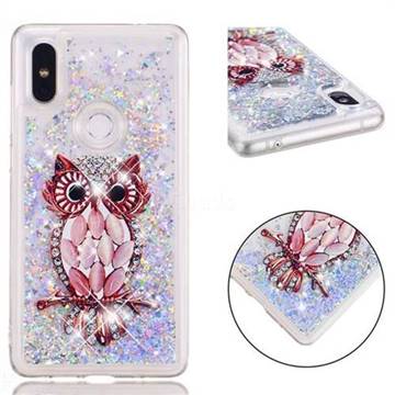 Seashell Owl Dynamic Liquid Glitter Quicksand Soft TPU Case for Xiaomi Mi Mix 2S