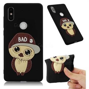 Bad Boy Owl Soft 3D Silicone Case for Xiaomi Mi Mix 2S - Black