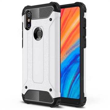 King Kong Armor Premium Shockproof Dual Layer Rugged Hard Cover for Xiaomi Mi Mix 2S - White