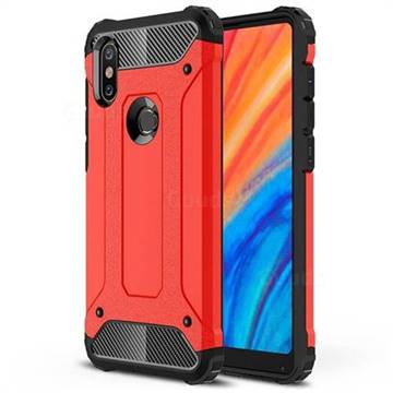 King Kong Armor Premium Shockproof Dual Layer Rugged Hard Cover for Xiaomi Mi Mix 2S - Big Red