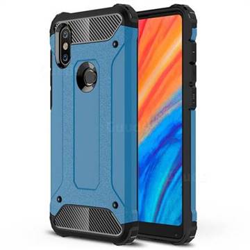 King Kong Armor Premium Shockproof Dual Layer Rugged Hard Cover for Xiaomi Mi Mix 2S - Sky Blue
