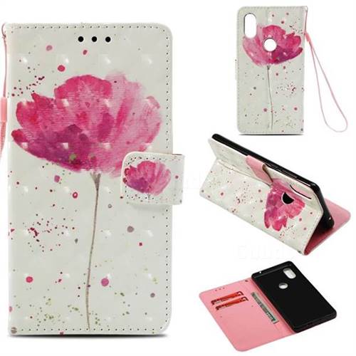 Watercolor 3D Painted Leather Wallet Case for Xiaomi Mi Mix 2S