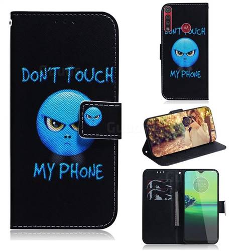 Not Touch My Phone PU Leather Wallet Case for Motorola One Macro