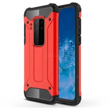 King Kong Armor Premium Shockproof Dual Layer Rugged Hard Cover for Motorola Moto P40 Note - Big Red