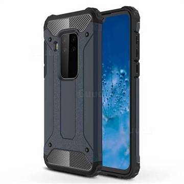 King Kong Armor Premium Shockproof Dual Layer Rugged Hard Cover for Motorola Moto P40 Note - Navy