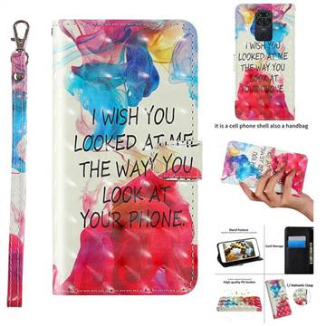 Look at Phone 3D Painted Leather Wallet Case for Xiaomi Redmi 10X 4G