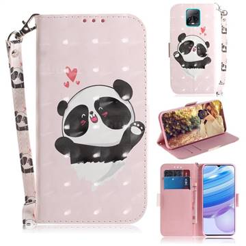 Heart Cat 3D Painted Leather Wallet Phone Case for Xiaomi Redmi 10X Pro 5G