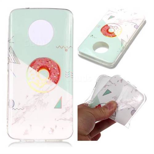 Donuts Marble Pattern Bright Color Laser Soft TPU Case for Motorola Moto X4 (4th gen.)