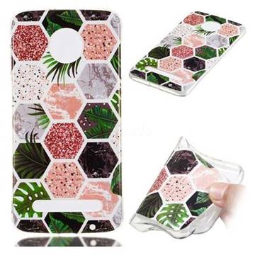 Rainforest Soft TPU Marble Pattern Phone Case for Motorola Moto Z3 Play