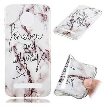Forever Soft TPU Marble Pattern Phone Case for Motorola Moto Z3 Play