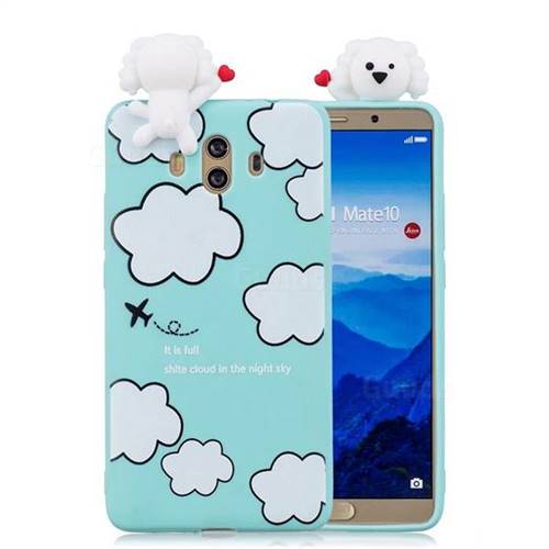 Cute Cloud Girl Soft 3D Climbing Doll Soft Case for Huawei Mate 10