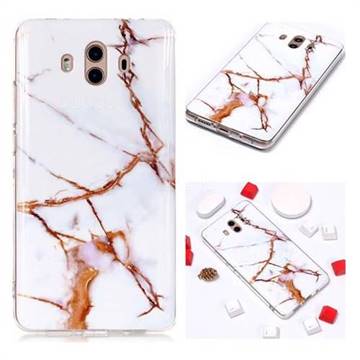 Platinum Soft TPU Marble Pattern Phone Case for Huawei Mate 10 (5.9 inch, front Fingerprint)