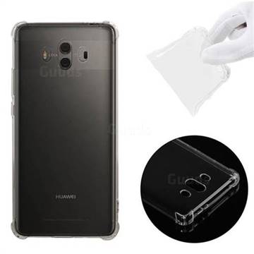 Anti-fall Clear Soft Back Cover for Huawei Mate 10 (5.9 inch, front Fingerprint) - Transparent