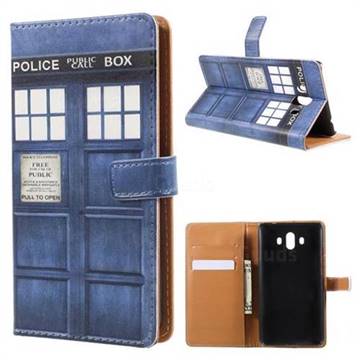 Police Box Leather Wallet Case for Huawei Mate 10 (5.9 inch, front Fingerprint)