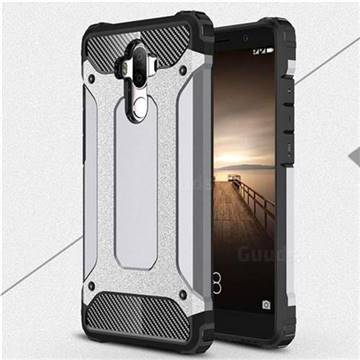 King Kong Armor Premium Shockproof Dual Layer Rugged Hard Cover for Huawei Mate9 Mate 9 - Silver Grey