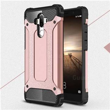 King Kong Armor Premium Shockproof Dual Layer Rugged Hard Cover for Huawei Mate9 Mate 9 - Rose Gold