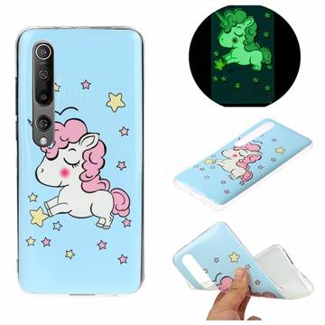 Stars Unicorn Noctilucent Soft TPU Back Cover for Xiaomi Mi 10 / Mi 10 Pro 5G