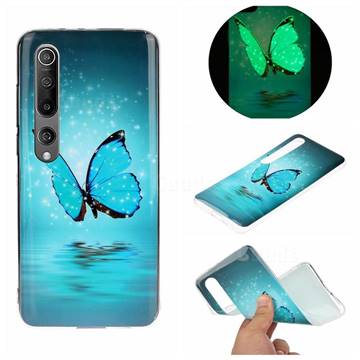 Butterfly Noctilucent Soft TPU Back Cover for Xiaomi Mi 10 / Mi 10 Pro 5G