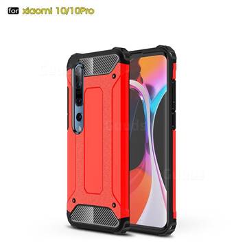 King Kong Armor Premium Shockproof Dual Layer Rugged Hard Cover for Xiaomi Mi 10 / Mi 10 Pro 5G - Big Red