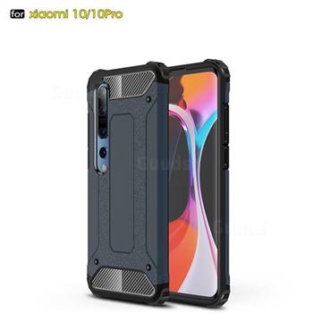 King Kong Armor Premium Shockproof Dual Layer Rugged Hard Cover for Xiaomi Mi 10 / Mi 10 Pro 5G - Navy